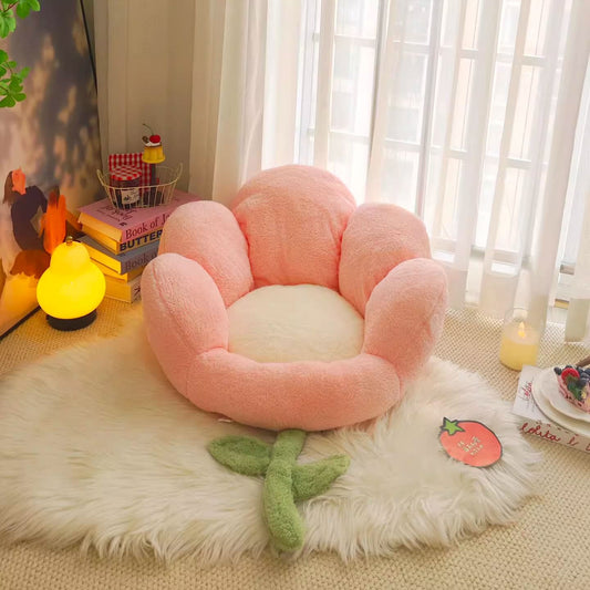 Daisy Floral Stuffed Floor Plush Chair