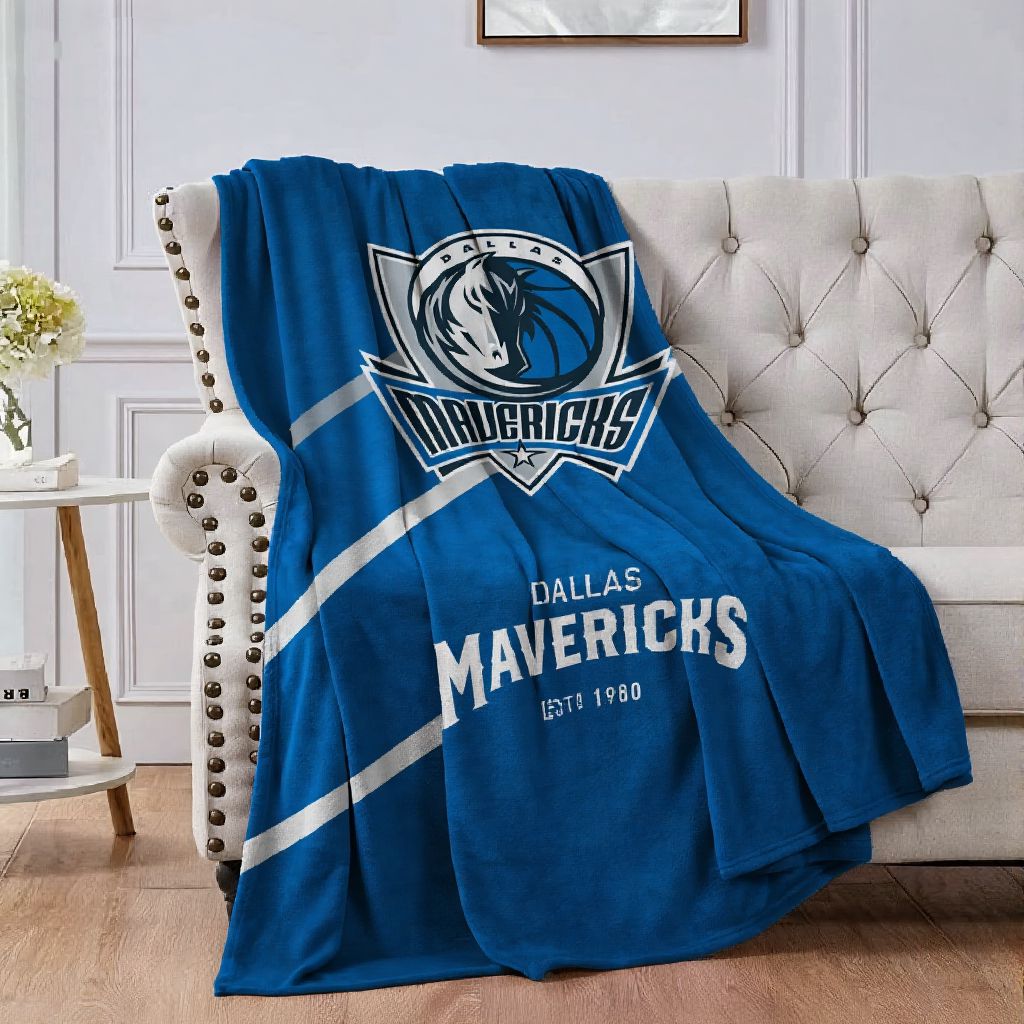 Dallas Basketball Sport Throw Blanket