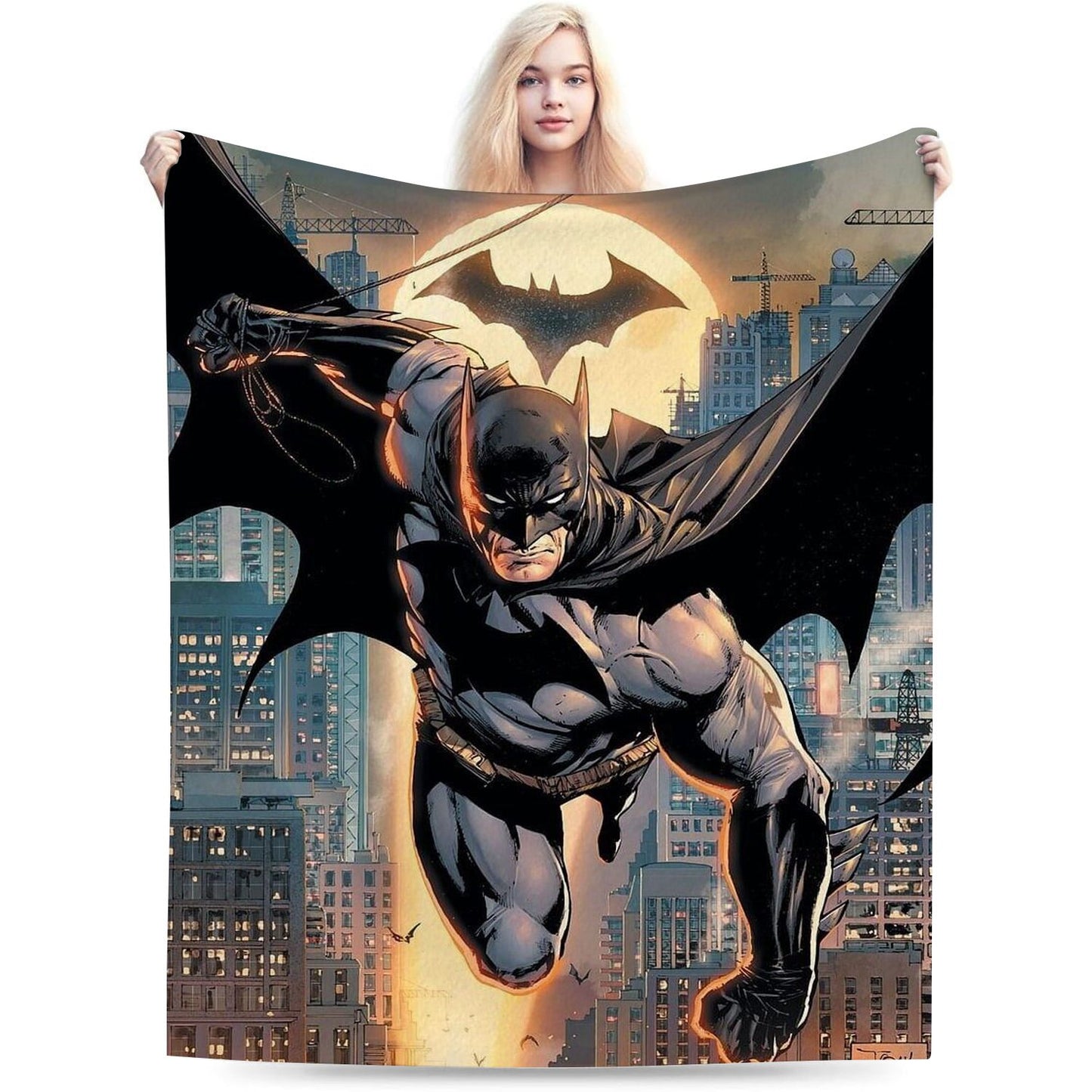 Dark Knight Comic Throw Blanket