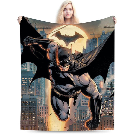 Dark Knight Comic Throw Blanket