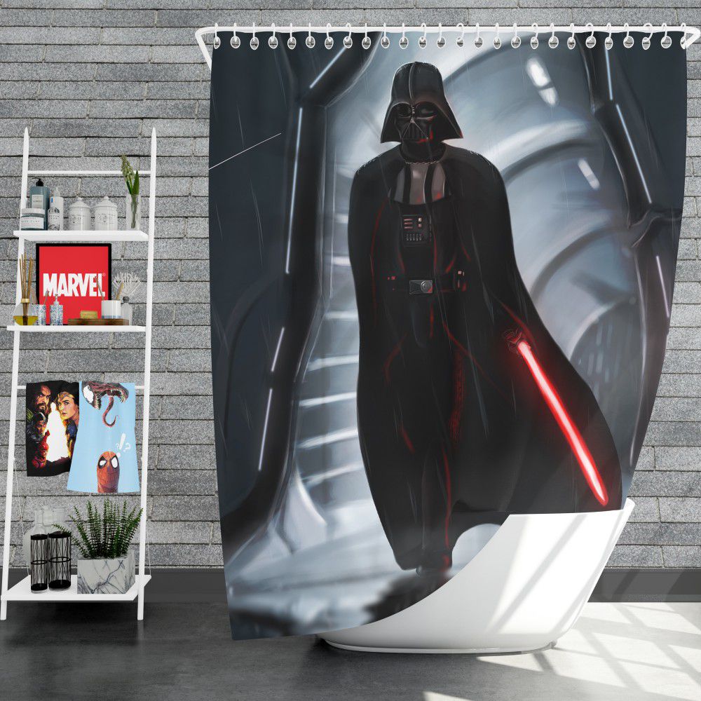 Darth Vader Shower Curtain, Anakin Skywalker, Star Wars Bathroom Decor