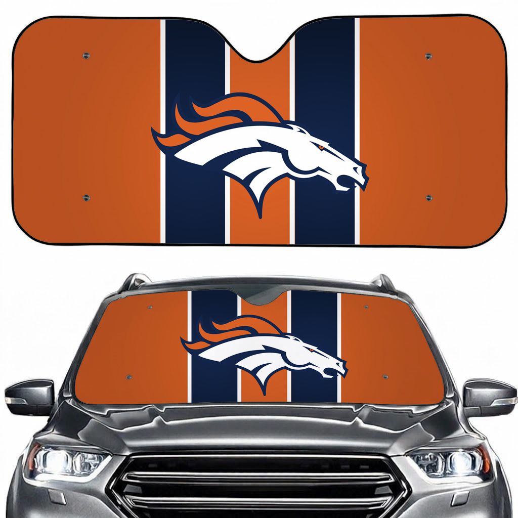 Denver Football Sport Car Sun Shade