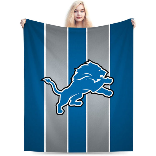 Detroit Football Flannel Throw Blanket