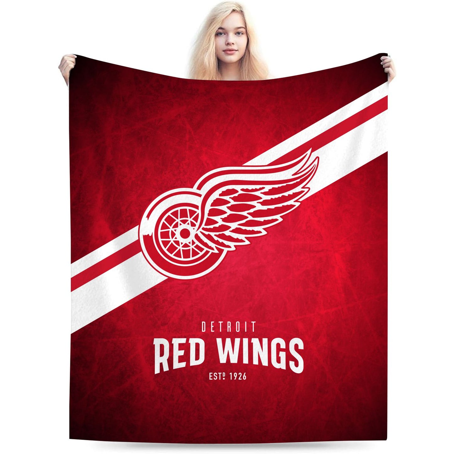 Detroit Hockey Sport Throw Blanket