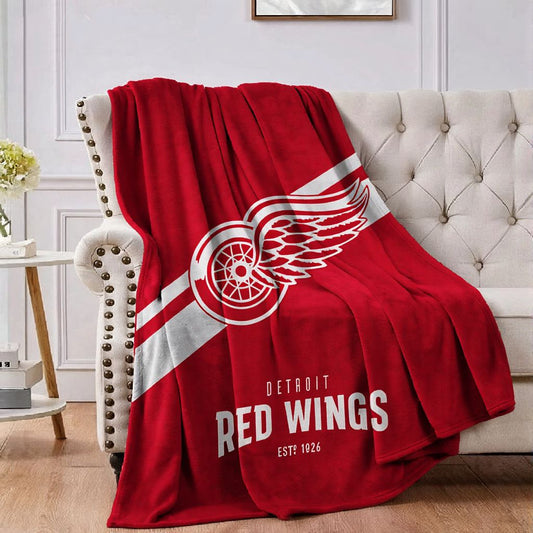 Detroit Hockey Sport Throw Blanket