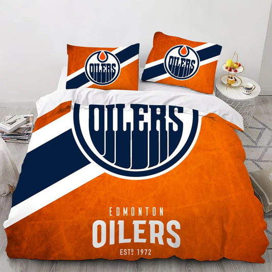 Edmonton Hockey Sport Bedding Set