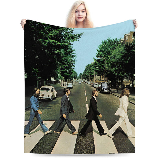 English Rock Band Throw Blanket
