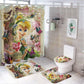 Rideau de Douche Tinkerbell, papillon de conte de fées avec des fleurs Rideaux 180x180