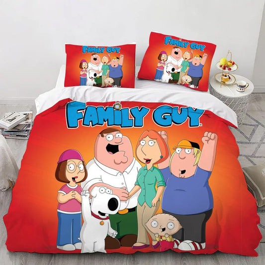 Family Animated Sitcom Bedding Set