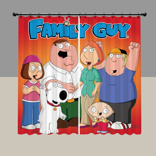 Family Animated Sitcom Blackout Curtain