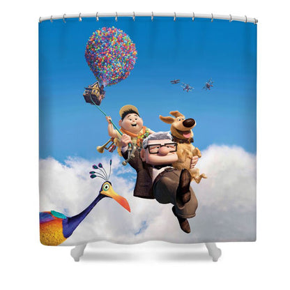 Flying House Adventure Shower Curtain