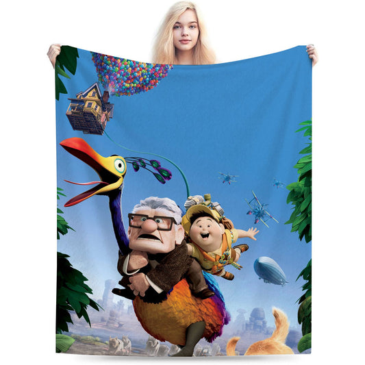 Flying House Adventure Throw Blanket