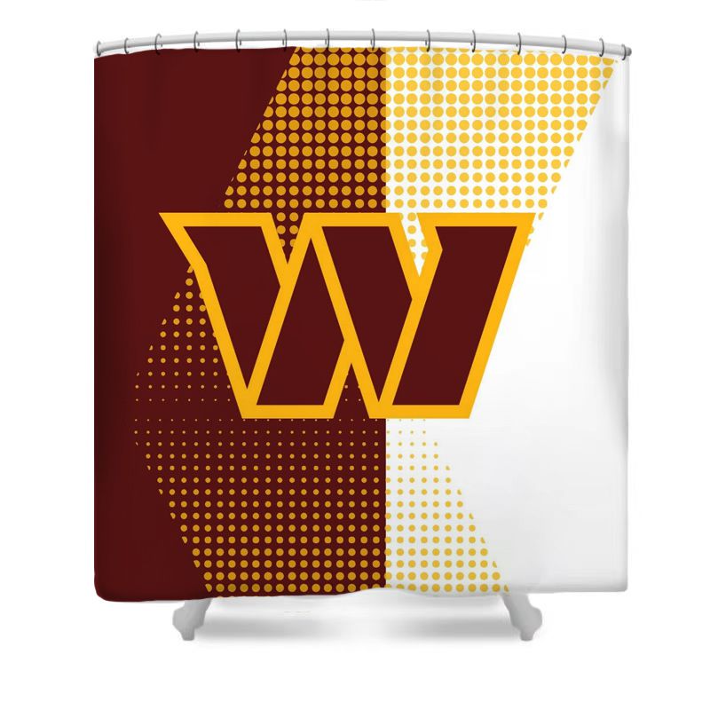 Football Flag Commanders Shower Curtain