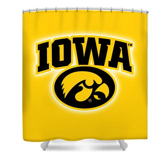 Rideau de douche Iowa Hawkeyes, football universitaire de l'Université de l'Iowa, 180x180cm