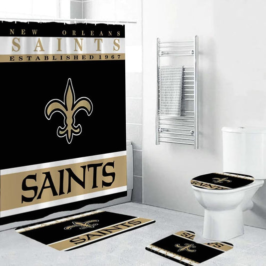 Football Team Flag Saints Shower Curtain