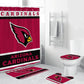 Football Team Flag CARDINALS Shower Curtain