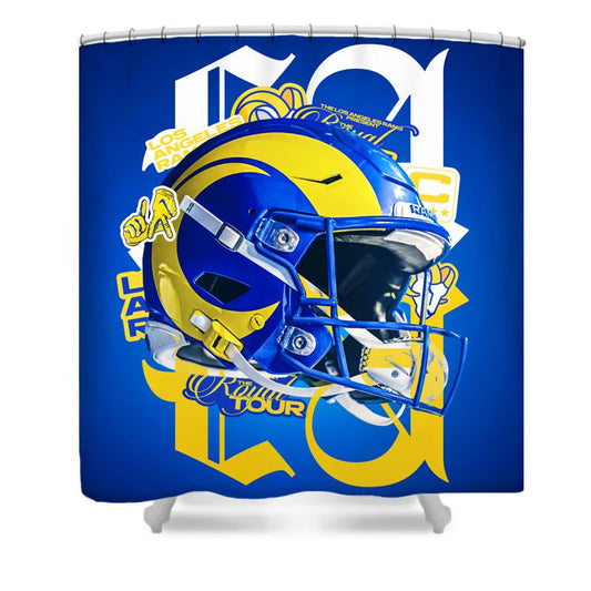 Football Sport Team Flag Los Angeles Shower Curtain