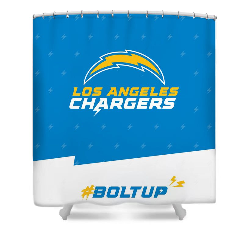 Los Angeles Yellow Football Team Shower Curtain