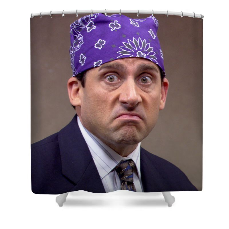 Funny Man Mike Shower Curtain - 4Pcs Set