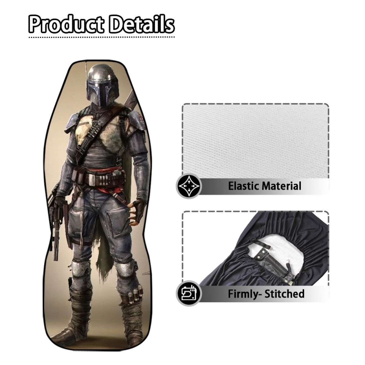 Galaxy Bounty Hunters Sci Fi Car Seat Cover