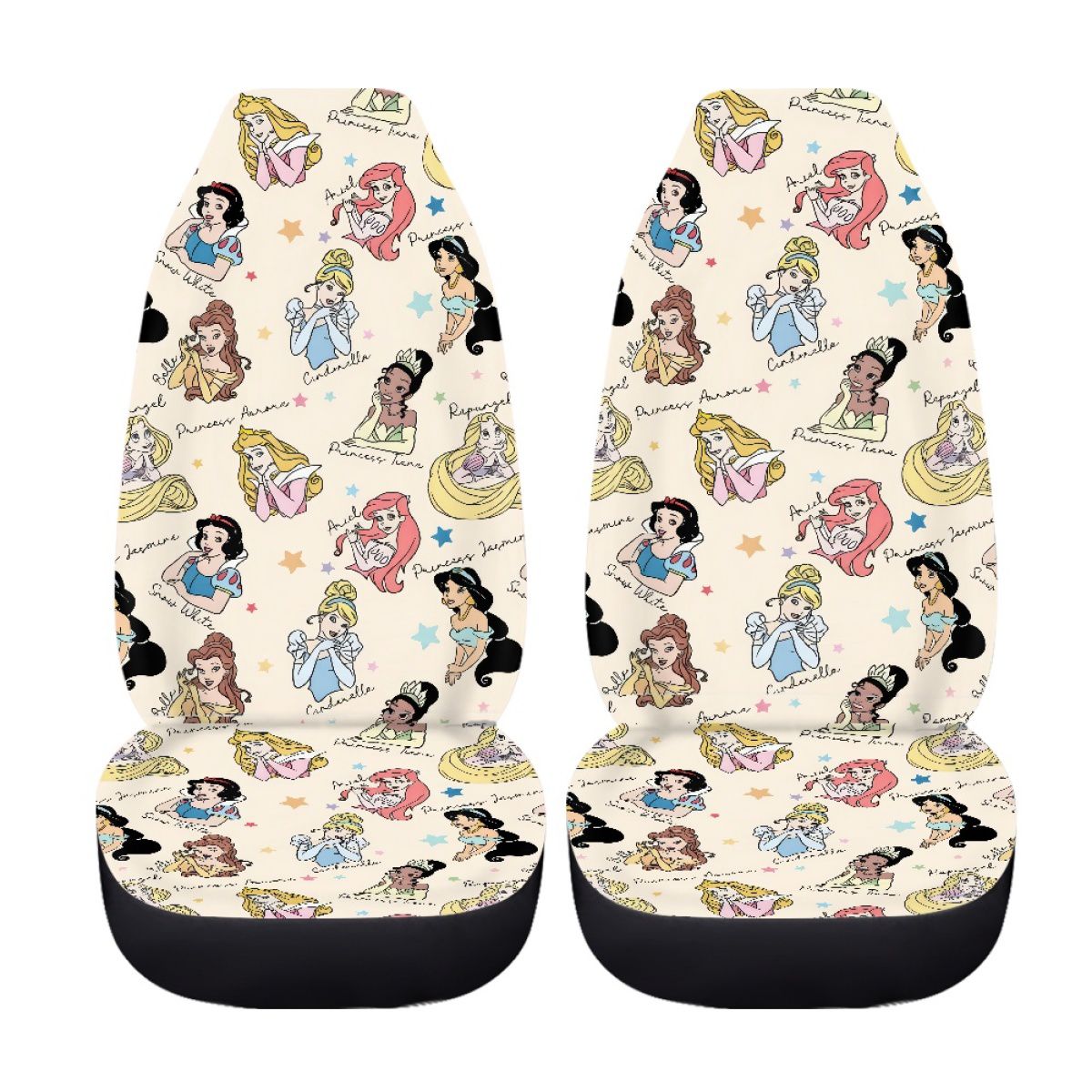 Girly Cartoon Princess Car Seat Cover