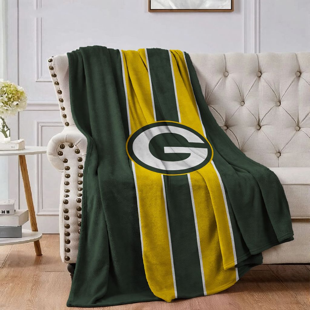 Green Bay Football Sport Throw Blanket