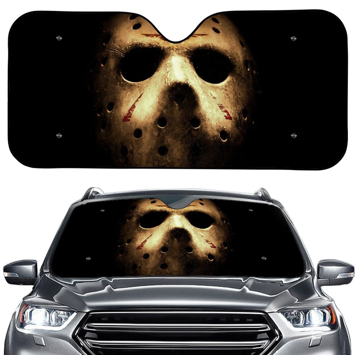Halloween Horror Film Character Car Sun Shade