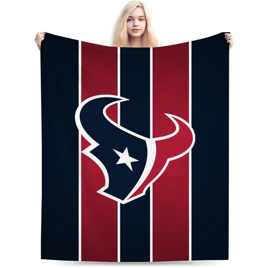 Houston Football Flannel Throw Blanket