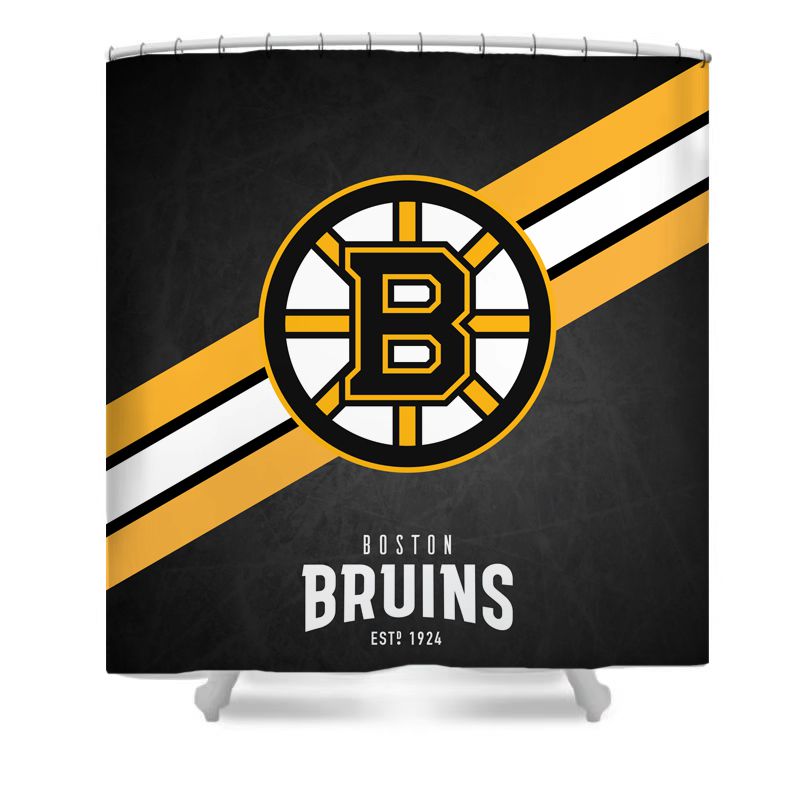 Ice Hockey Bruins Shower Curtain