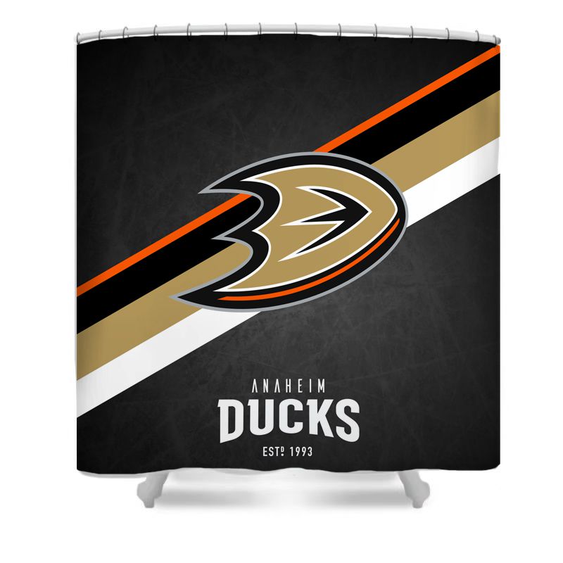 Ice Hockey Ducks Shower Curtain