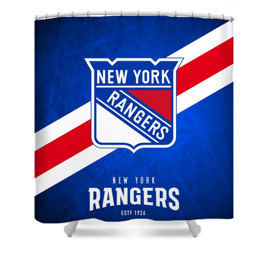 Duschvorhang New York Rangers, Blue Brick Hockey Team, 180x180cm