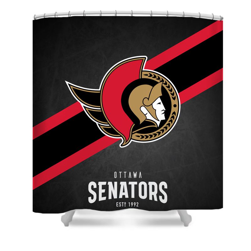 Duschvorhang Ottawa Senators, Eishockey, Sportmannschaft, 180x180cm