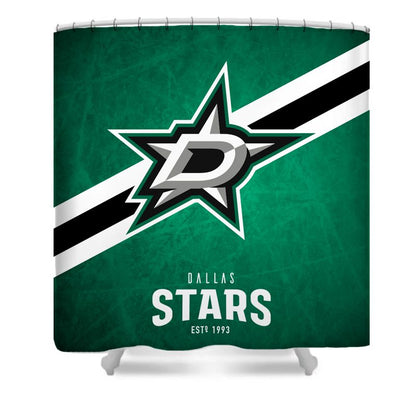 Ice Hockey Stars Shower Curtain