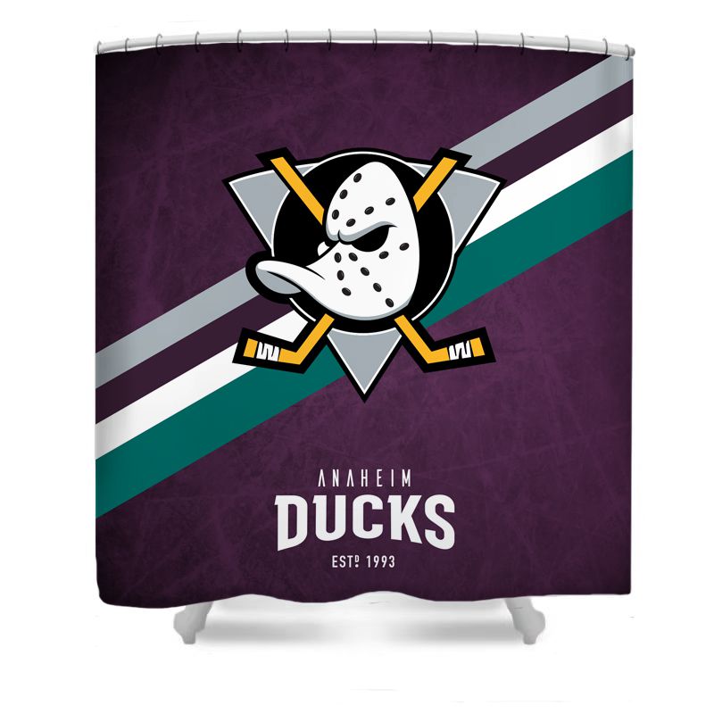Rideau de douche Canards de hockey sur glace