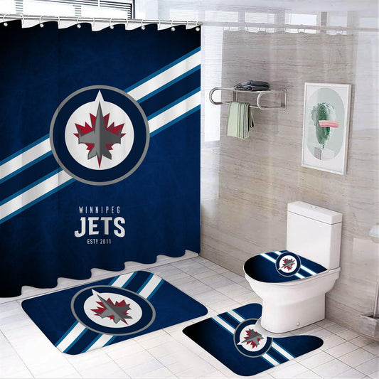 Ice Hockey Winnipeg Shower Curtain