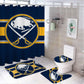 Ice Hockey Sabres Shower Curtain