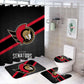 Duschvorhang Ottawa Senators, Eishockey, Sportmannschaft, 180x180cm
