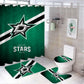Ice Hockey Dallas Shower Curtain