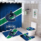 Rideau de douche Canucks de hockey sur glace