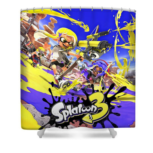 Ink Slinging Battles Shower Curtain
