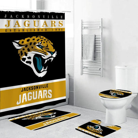 Douchegordijn Jaguars, Jacksonville NFL Football Team, 180x180cm