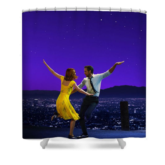 Jazz Pianist Dancer Shower Curtain