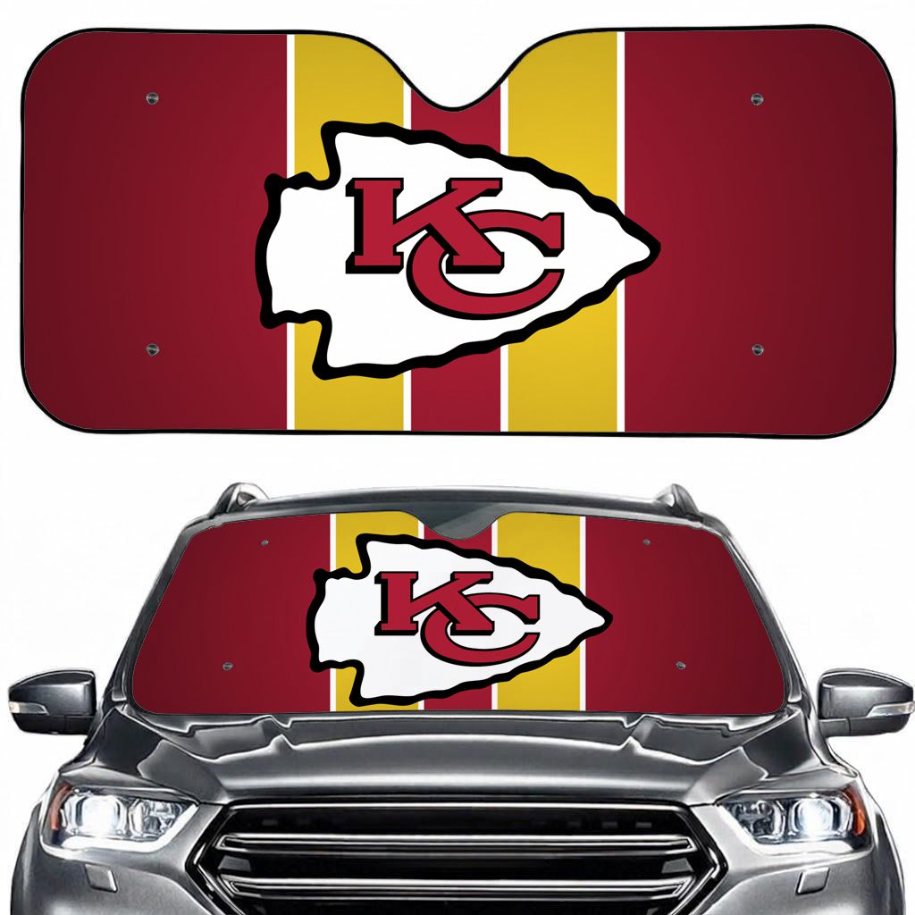 Kansas City Football Sport Car Sun Shade