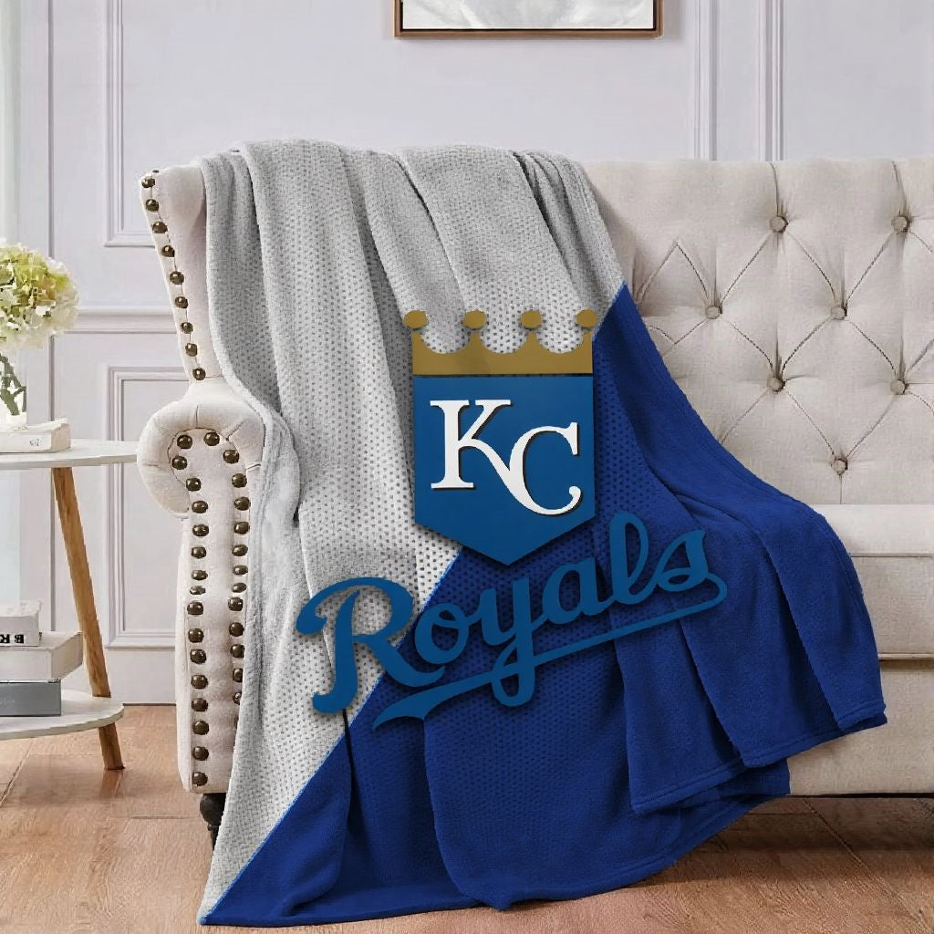 Kansas City Baseball Throw Blanket