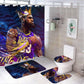 Rideau de douche Lebron James, Lakers, Kings of LA, pour joueur de basket-ball 180x180cm