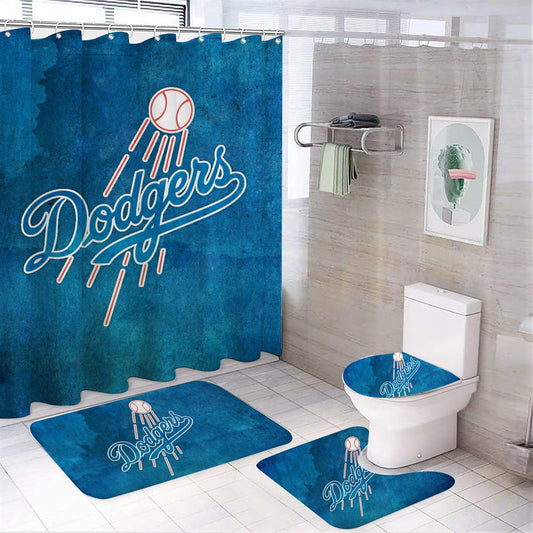 Rideau de douche Dodgers de Los Angeles, équipe de baseball de Los Angeles, 180x180cm