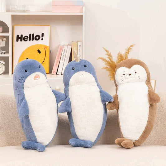 Long Cartoon Sea Creatures Plushie Body Pillow