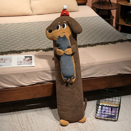 Long Sausage Dog Plushie Body Pillow