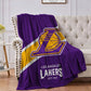 Los Angeles Golden Basketball Sport Throw Blanket