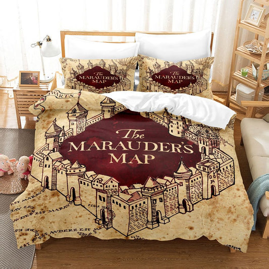 Medieval Map Bedding Set